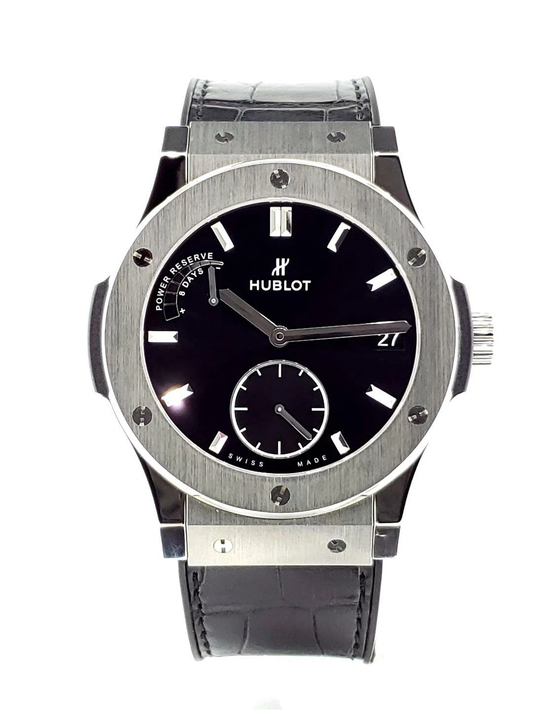 Hublot — NEW Hublot Classic Fusion Power Reserve 8 Days 45mm Black Dial 516.NX.1470.LR
