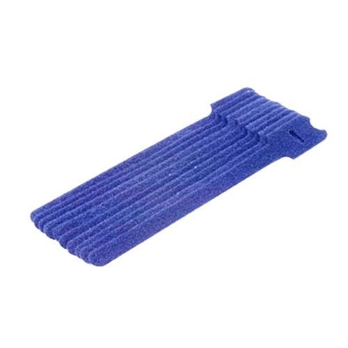 Eagle 8 Inch Hook and Loop 10 Pack Self Gripping Strip Ties Blue Manage Cables