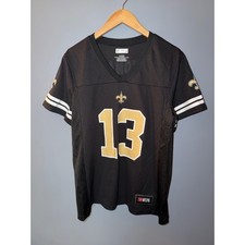 Ropa del equipo de la NFL New Orleans Saints Michael Thomas 13 camiseta para mujer negra XL