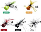 Fly Fishing Poppers, Topwater Fishing Lures Bass Crappie Bluegill Sunfish Panfis