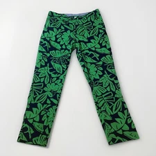 Polo Golf Ralph Lauren Loud Pants Tropical Leaves Mens Size 30/30 Green/Blue