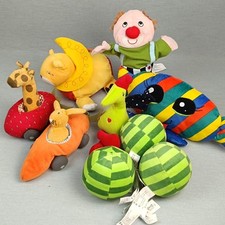 IKEA Konvolut Baby  ❤️ Stofftier Handpuppe Ball Rassel Karotte Löwe Erdbeere
