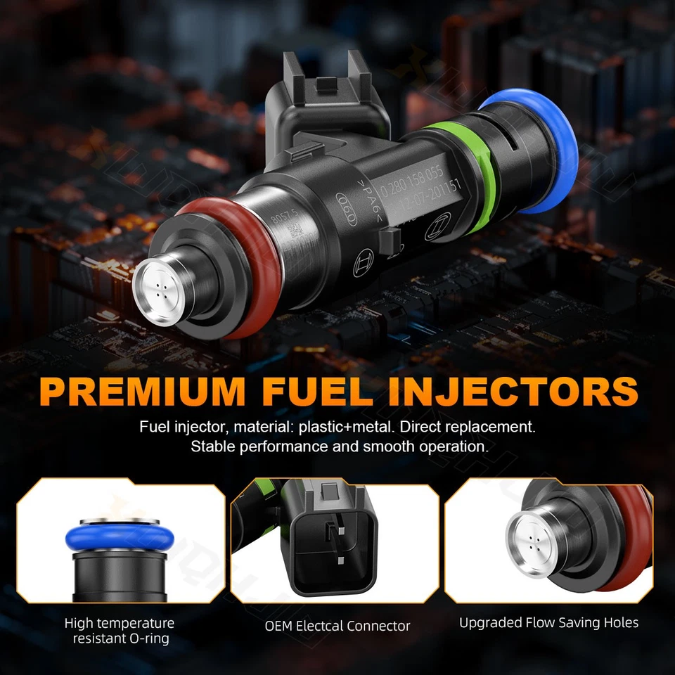 Premium Performance Fuel Injectors fit 2005-2007 Lincoln Mark LT 5.4L - Image 4 of 4