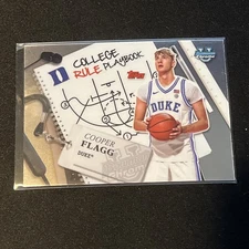 Cooper Flagg 2025 Bowman Chrome U College Rule Playbook CRP-5