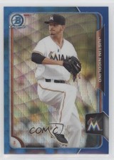 2015 Bowman Chrome Prospects Blue Wave Refractor Justin Nicolino #BCP93 4pn