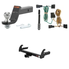 CURT Class 3 Towing Kit Trailer Hitch, Wiring, Ball Mount - 13280, 55329, 45856