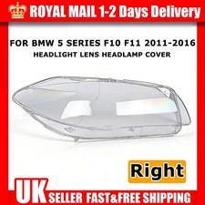 FOR BMW 5 SERIES F10 HEADLIGHT LENS HEADLAMP COVER RIGHT DRIVER SIDE 2011-16