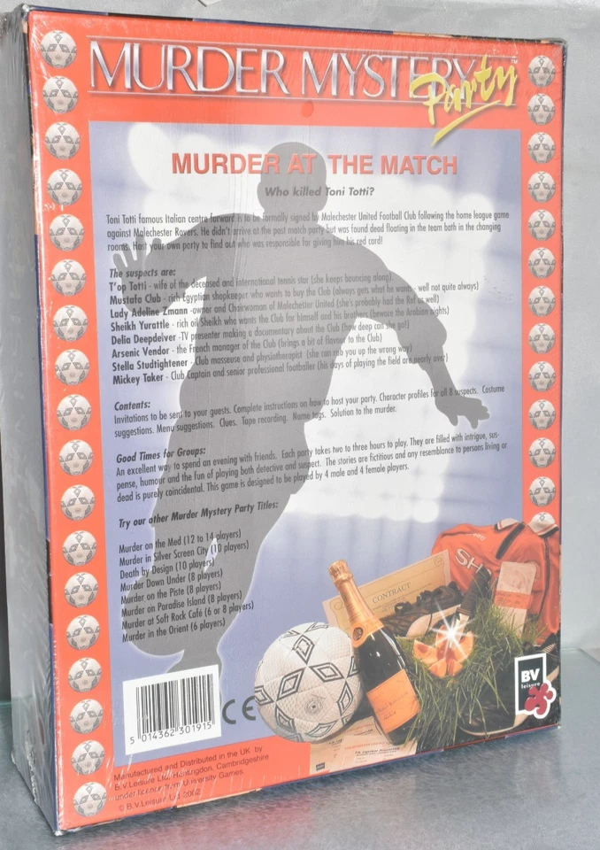 MURDER MYSTERY PARTY MURDER AT THE MATCH GAME FACTORY SEALED - Image 2 of 3