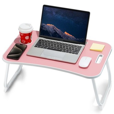 New ZEAPTAC Laptop Bed Desk, Foldable Lap Portable Table, Stand with Cup Holder