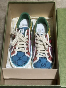 Baskets basses GUCCI 1977 toile multicolore GG taille 38 femme