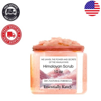 Luxurious 10oz Himalayan Salt Scrub with Almond Oil for Smooth Hydration