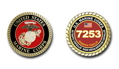 7253 Air Traffic Controller - Radar Arrival/Departure Controller USMC MOS Coin