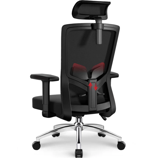 BüRostuhl Ergonomisch Schreibtischstuhl Mit Verstellbarer KopfstüTze 150KG-image