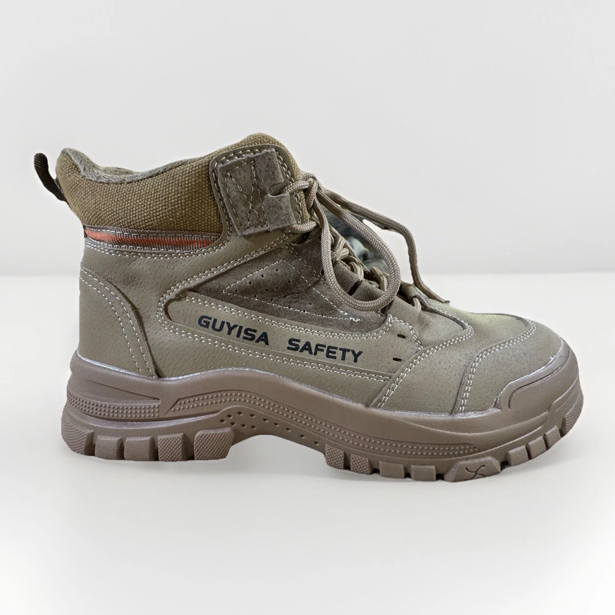 Guyisa safety/hiking Boots For Men Tan Size 9 NWOB