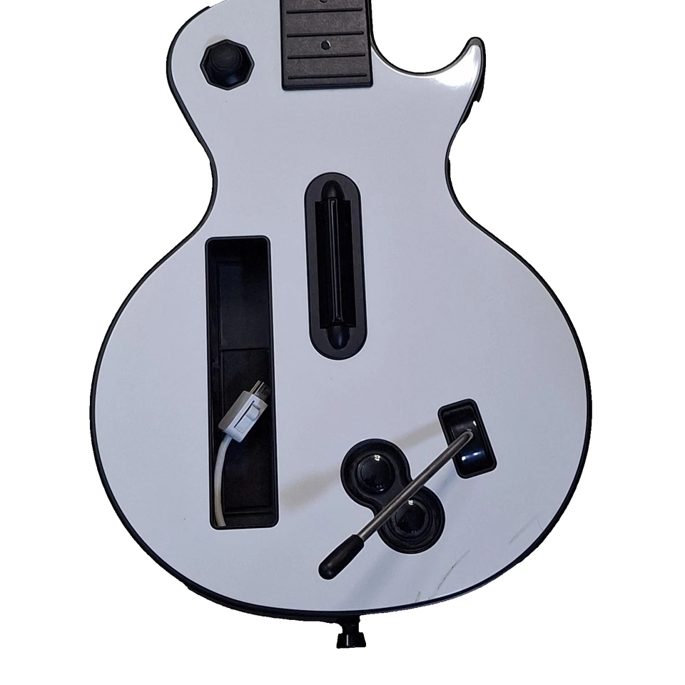 Guitar Hero Gibson Les Paul Wireless Controller Nintendo Wii White RedOctane - Image 4 of 4