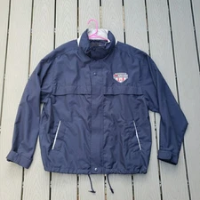 Anaheim Angels World Series Champions G III Windbreaker Zip Jacket XL Blue NICE