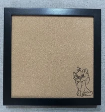 Disney Inspired Marie Pin Board Cork board framed 12x12