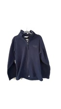Helly Hansen 6 Navy Blue Fleece Jacket full Zip Small Embroidered Logo kids