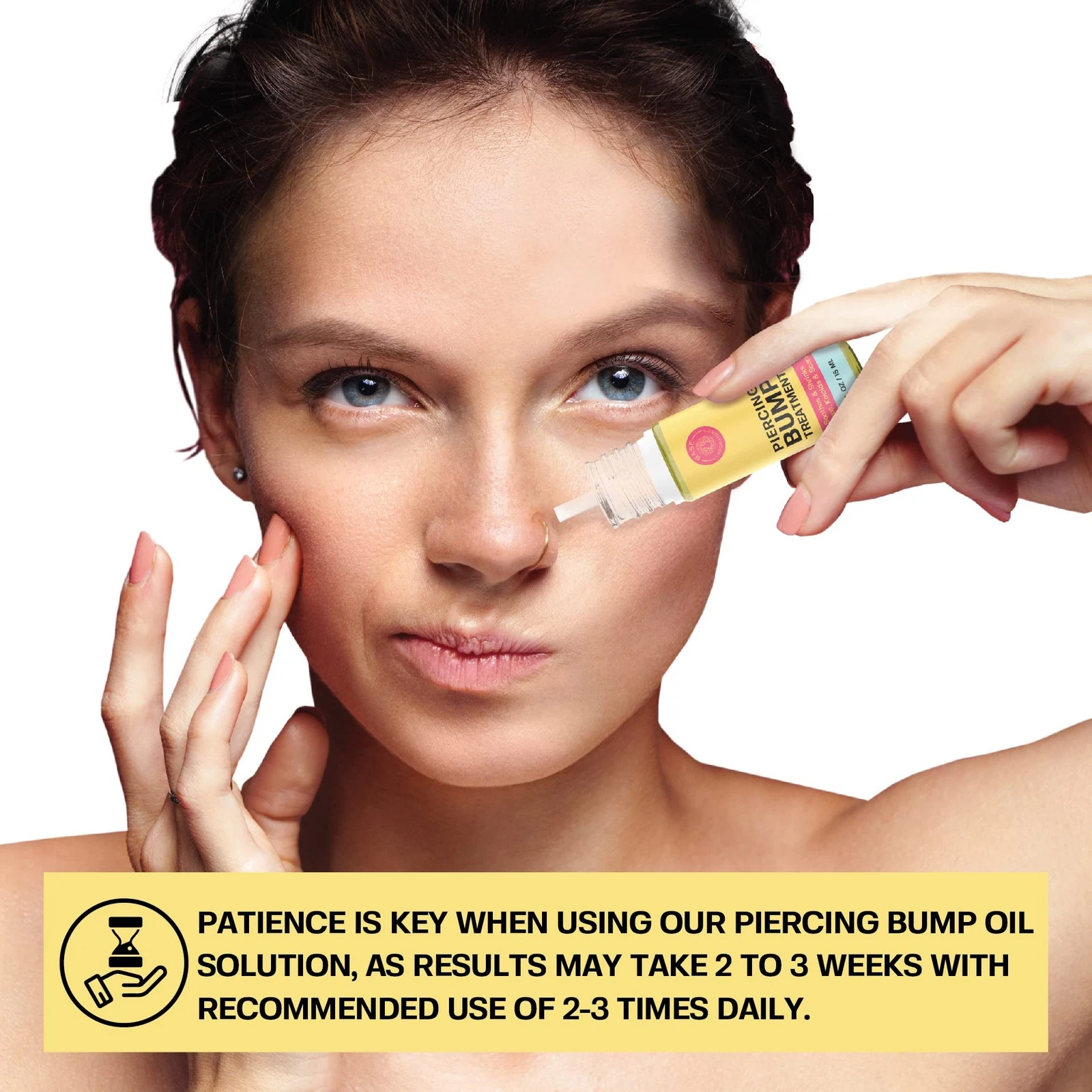 Piercing Bump Solution Oil for Keloid Bump Removal 0.5 oz ~ BASE LABORATORIES image 5
