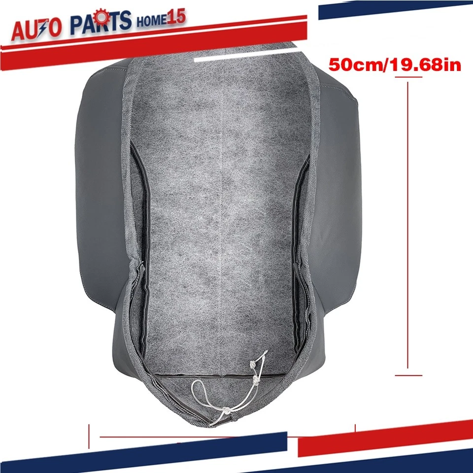 Capa de assento frontal esquerda cinza para International Harvester 4200 4300 4400 2001-2007 - Imagem 2 de 4