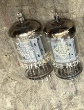 2 NOS TELEFUNKEN 12AX7 ECC83 WEST GERMANY TUBES GREAT SOUND DIAMOND ETCHED GLASS