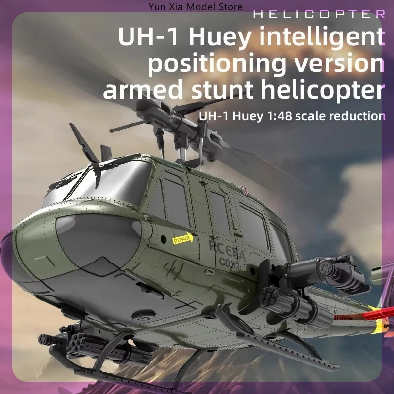C032 Uh-1 Huey Simulation 3D 6 Way Aileron Free Reverse Flying Stunt Helicopter - Image 2 of 4