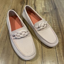 Rothy's The Braid Driver Moccasin Pink Sustainable Comfort Shoes Women's Size 8