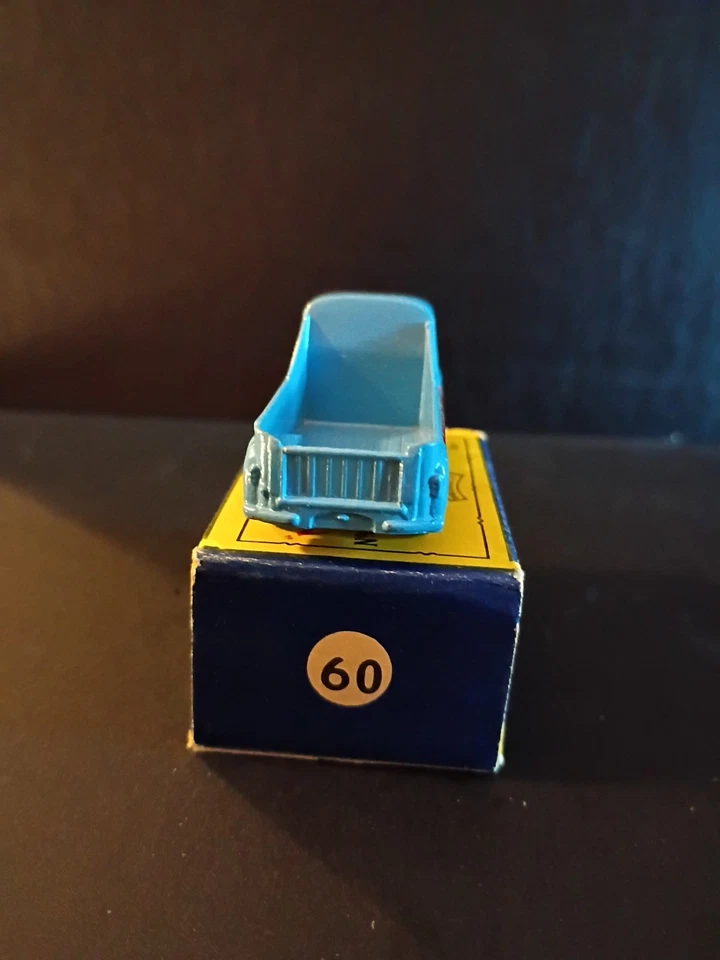 Camioneta Matchbox #60A Morris J2 1958 en muy buen estado/como nueva en caja B3 original sólida Foto 4 de 4