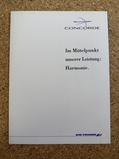Air France Concorde Brochure Im Mittelpunkt unserer Leistung: Harmonie