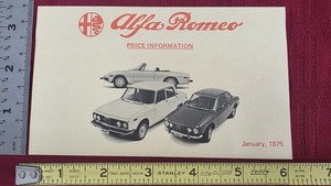 Original 1969 ALFA ROMEO 2000 Berlina, Spider Veloce, GT Veloce SALE Brochure