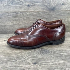 Hanover MasterFlex Lace Up Wingtip Oxford Dress Shoes Men's Size 9.5 US Brown