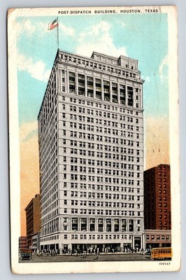 Houston Texas~Ross Sterling's Post Dispatch Newpaper Office Building~1929 PC