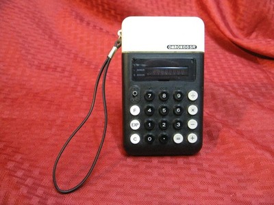 vintage Good OMRON 86SR Calculator blue vfd fluorescent tube display