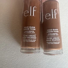 2x elf halo glow liquid filter Foundation 7 Deep/rich