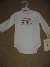 NWT GIRLS HALLOWEEN LONG SLEEVE WITCH MONSTER GHOST BODYSUIT SZ 6 MONTHS