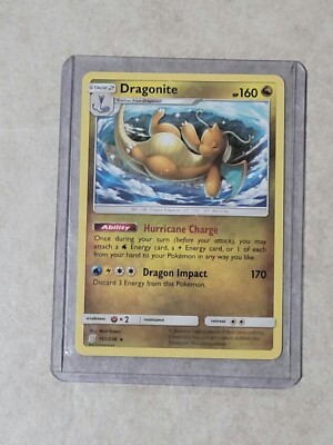 2019 POKEMON UNIFIED MINDS DRAGONITE STAGE 2 COMMON TRADING GAME