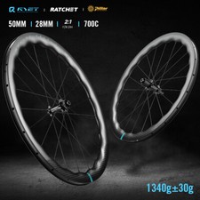 700C Superlight Road Carbon Bicycle Wheels 21H Sinusoidal Tubeless 36T Ratchet