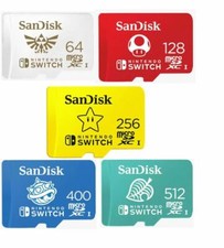 SANDISK NINTENDO SWITCH 64GB 128GB 256GB 512GB Memory Cards MicroSD 100MB/s LOT