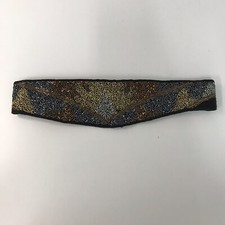 Beaded Belt Cummerbund Black Grey Gold Silver Copper 30  Hook And Loop Closure