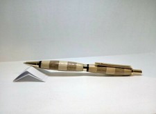 MINA MATITA IN LEGNO A SCACCHI FATTA A MANO IDEA REGALO ARTIGIANALE ORIGINALE 