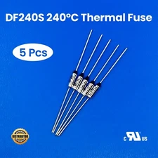 THERMAL FUSE CUTOFF DF240S | 240°C | 464°F | 10A | 250V | SDF DF240S | 35mm |