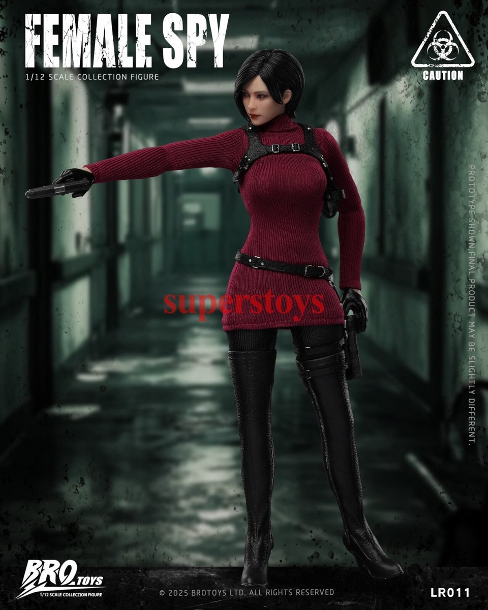BROTOYS LR011 1/12 Miss Wong Spy ADA Female Action Figure Model