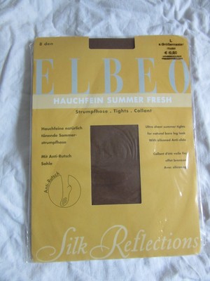 ELBEO Strumpfhose Hauchfein GR L nuss 8 den  Neu