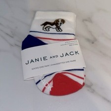 NWT Janie and Jack beagle striped socks 3-6 months