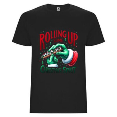 T-Shirt/Damen/Herren/Unisex/Grich Rolling Up Christmas /Geschenk/Lustig/Spruch