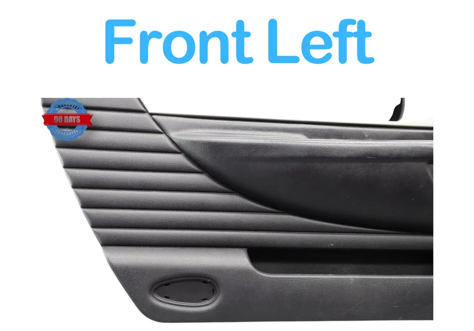 Ford Thunderbird 2003 cubierta interior del panel de la puerta delantera izquierda del lado del conductor negra OEM Foto 3 de 4