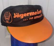 Vintage 80s 90s Jagermeister Barenjager Killer Bee Double Billed Painters Hat