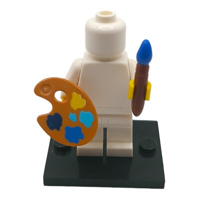 Lego  Minifigur Zubehör ''Farbpalette mit Pinsel - blau'' Maler malen Farb Palette