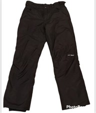 Outdoor Gear Womens 2 Pocket Black Outdoor Snow Ski Pants Insulated Small EUC
