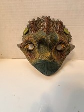 Triceratops Dinosaur Dino Mask Costume Dress Up Toy Realistic Rubber Plastic